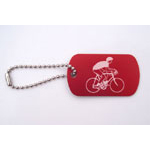 Boy Riding Bicycle Bag Tag