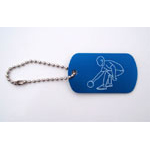 Dodgeball Pick Up Bag Tag