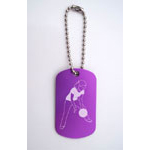 Four Square Girl Bag Tag