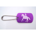 Horseback Riding Girl Bag Tag