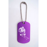 Ice Hockey Player #3 Bag Tag