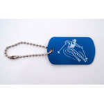 Downhill Skier #1 Bag Tag