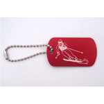 Downhill Skier #2 Bag Tag