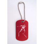 Male Skier Bag Tag