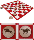 Horseback Riding Checkers Set