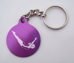 Diving Girl Key Chain