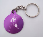 Four Square Girl Key Chain
