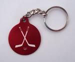 Ice Hockey Sticks & Puck Key Chain