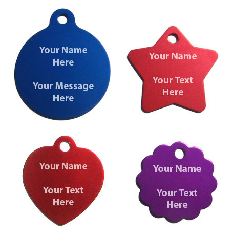 Key Chain Shapes and Text Examples