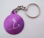 Female Skier Key Chain