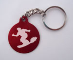 Snowboarder Silhouette Key Chain