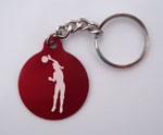 Women's Volleyball Spike Key Chain