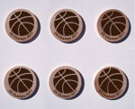 Basketball Maple Magnets