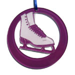 Figure Skate Laser-Etched Ornament
