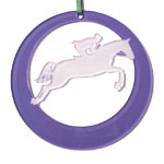 Horse Show Jumping Ornaments