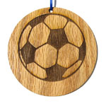 Soccer Ball Laser-Etched Ornament